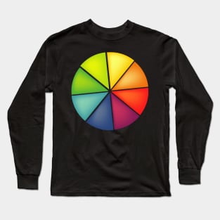 COLORFUL PIZZA TRIANGLES Long Sleeve T-Shirt